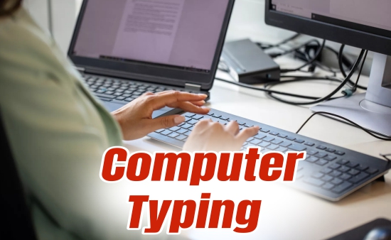 computer typing